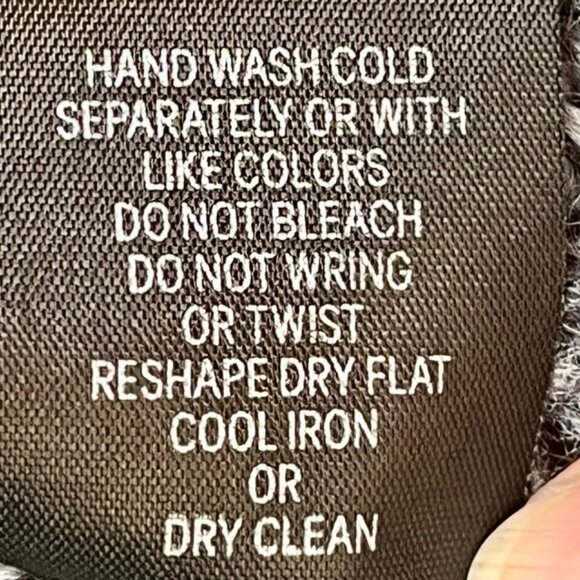 Silvia Novelli Italian Mohair Blend Open Cardigan Fuzzy/Curly - M - Black/Grey - Picture 11 of 11